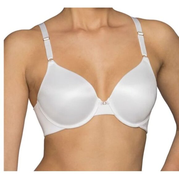 Vanity Fair NEW 40D White Beauty Back Bra Undewire Full Coverage Light Padding - Picture 1 of 10